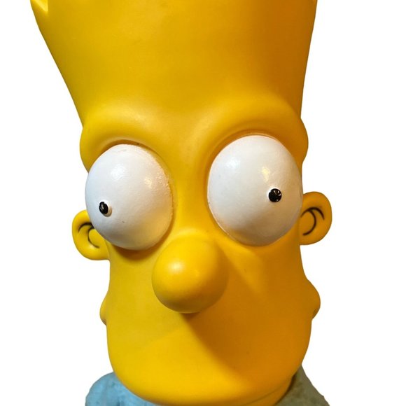 The Simpsons Bart Simpson 11” Vinyl Head Plush Doll Vintage 90's - Picture 2 of 15